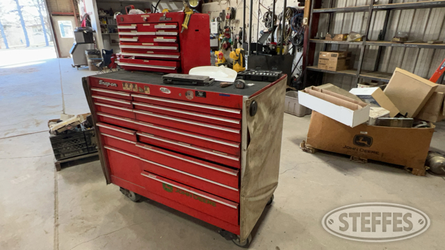 Snap-on toolbox with tools
